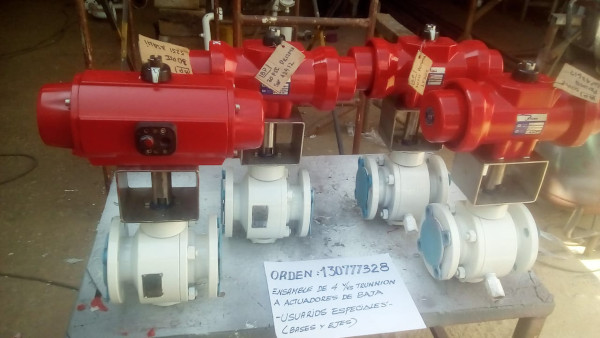 Bases y ejes para actuadores